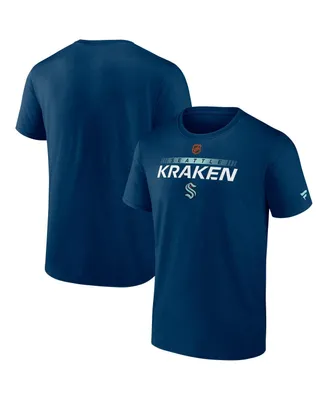 Men's Fanatics Navy Seattle Kraken Special Edition 2.0 Authentic Pro T-shirt