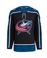 Men's adidas Elvis Merzlikins Black Columbus Blue Jackets Reverse Retro 2.0 Authentic Player Jersey