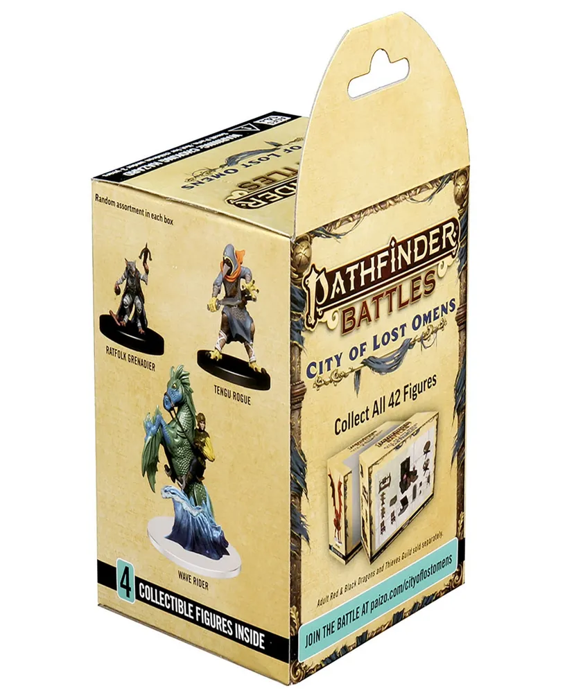 WizKids Games Pathfinder Battles City of Lost Omens Booster Randomly Assorted Prepainted Role Playing Game 4 Miniatures