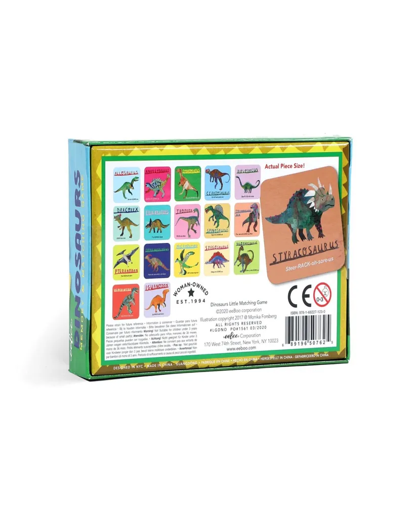 Eeboo Dinosaurs Little Memory and Matching Game