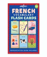 Eeboo French Vocabulary Flash Cards Set, 56 Piece