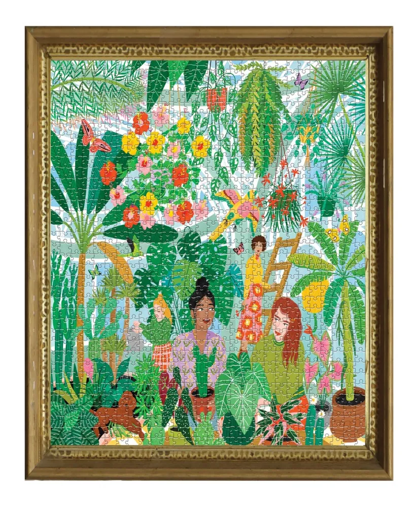 Eeboo Piece and Love Plant Ladies 1000 Piece Square Adult Jigsaw Puzzle Set
