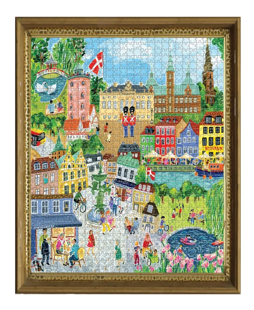 Eeboo Piece and Love Copenhagen Square Adult Jigsaw Puzzle Set, 1000 Piece