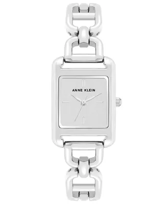 Anne Klein Women's Silver-Tone Alloy Open Link Bracelet Watch, 33mm