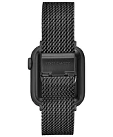 Vince Camuto Men's Gunmetal Gray Stainless Steel Mesh Bracelet Compatible with 42/44/45/Ultra/Ultra 2 Apple Watch