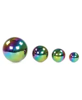 Learning Advantage Sensory Reflective Balls - Color Burst - Mirrored & Iridescent - Set of 4