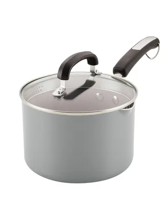 Farberware Ceramic Nonstick Straining 3 Quart Saucepan with Lid