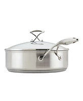 Circulon Stainless Steel 5 Quart Induction Saute Pan with Lid and Steelshield Hybrid Stainless and Non-stick Technology