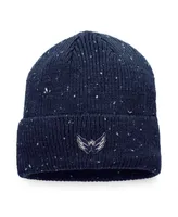 Men's Fanatics Navy Washington Capitals Authentic Pro Rink Pinnacle Cuffed Knit Hat