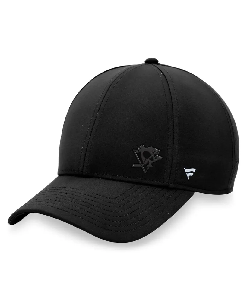 Women's Fanatics Black Pittsburgh Penguins Authentic Pro Road Structured Adjustable Hat