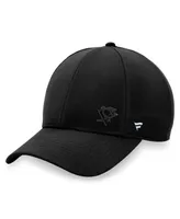 Women's Fanatics Black Pittsburgh Penguins Authentic Pro Road Structured Adjustable Hat