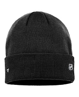 Men's Fanatics Black Pittsburgh Penguins Authentic Pro Road Cuffed Knit Hat