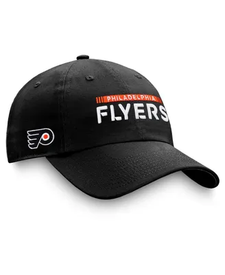 Men's Fanatics Black Philadelphia Flyers Authentic Pro Rink Adjustable Hat