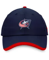 Men's Fanatics Navy Columbus Blue Jackets Authentic Pro Rink Pinnacle Adjustable Hat