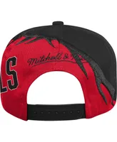 Big Boys Mitchell & Ness Scarlet and Black Unlv Rebels Spiral Snapback Hat