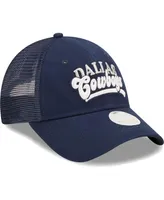 Women's New Era Navy Dallas Cowboys Team Trucker 9FORTY Snapback Hat