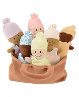 Creative Minds Basket of Soft Babies with Removable Sack Dresses - Set of 6