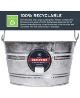 Behrens Hot-Dipped Galvanized Steel Utility Pail 4.25 gal - Silver