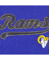 Women's Tommy Hilfiger Royal Los Angeles Rams Justine Long Sleeve Tunic T-shirt