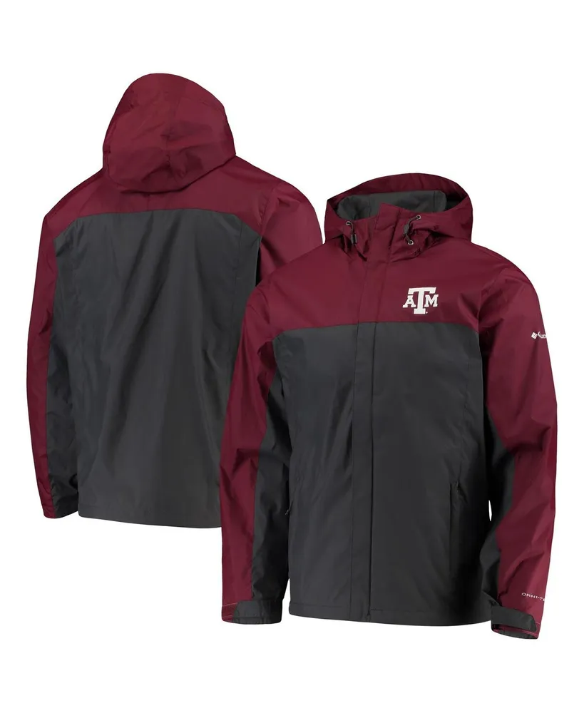 Men's Columbia Maroon, Gray Texas A&M Aggies Glennaker Storm Full-Zip Jacket