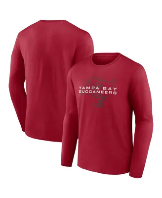 Men's Fanatics Red Tampa Bay Buccaneers Advance to Victory Long Sleeve T-shirt