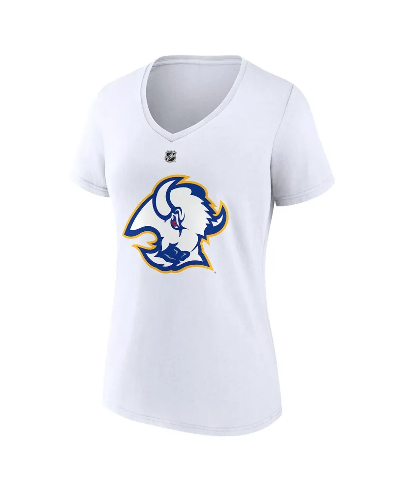 Women's Fanatics Jeff Skinner White Buffalo Sabres Special Edition 2.0 Name and Number V-Neck T-shirt