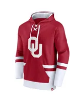 Men's Fanatics Crimson Oklahoma Sooners First Battle Pullover Hoodie