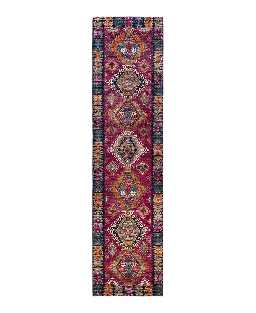 Adorn Hand Woven Rugs Serapi M1973 3'4" x 13'10" Runner Area Rug