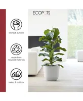 Ecopots Oslo Indoor and Outdoor Modern Planter, 14in