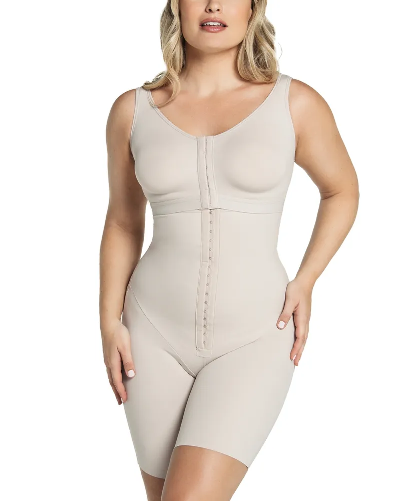 Leonisa Women's Sculpting Body Shaper with Built Back Support Bra, 18520