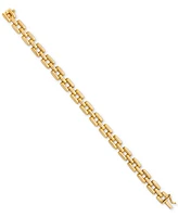 Panther Link Chain Bracelet in 14k Gold