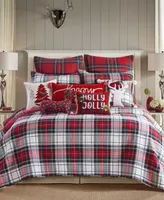 Levtex Spencer Red Plaid 2-Pc. Sham Set, European