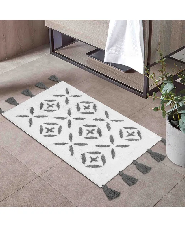 Summer Tile 21x34 rug stone 21-in x 34-in Stone Cotton Bath Rug in the Bathroom  Rugs & Mats department at