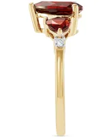 Garnet (2-3/4 ct. t.w.) & Diamond (1/20 ct. t.w.) Ring in 14k Gold