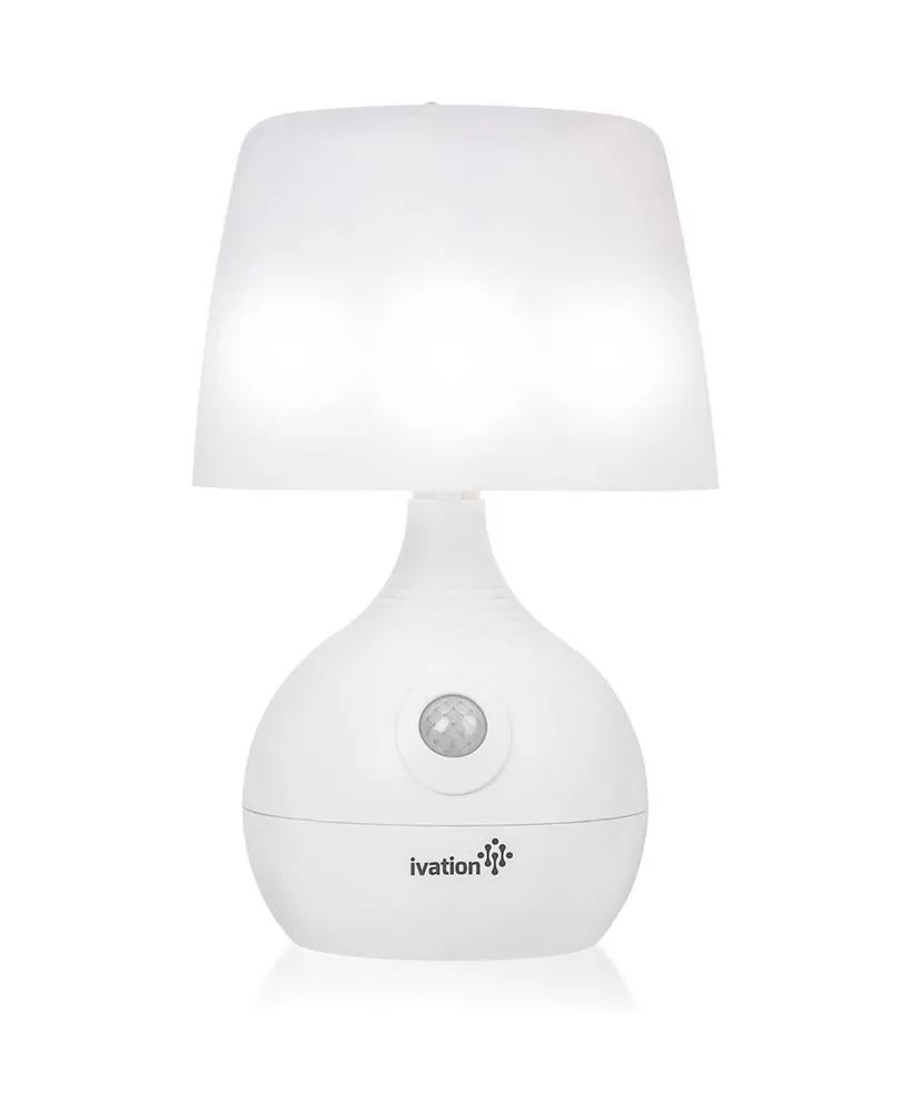 LED Table Lamp (battery powered), Black/White