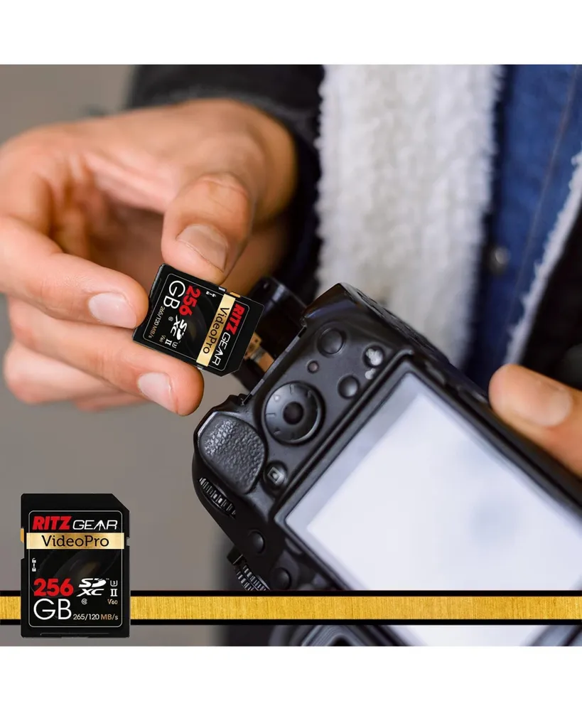 Ritz Gear Extreme Performance Video Pro 256GB 4K 8K Ultra Hd Sd Card