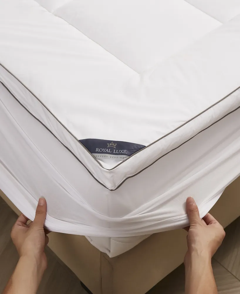 Royal Luxe 2" Overfilled Hypoallergenic Down Alternative Mattress Pad, California King, Created for Macy's