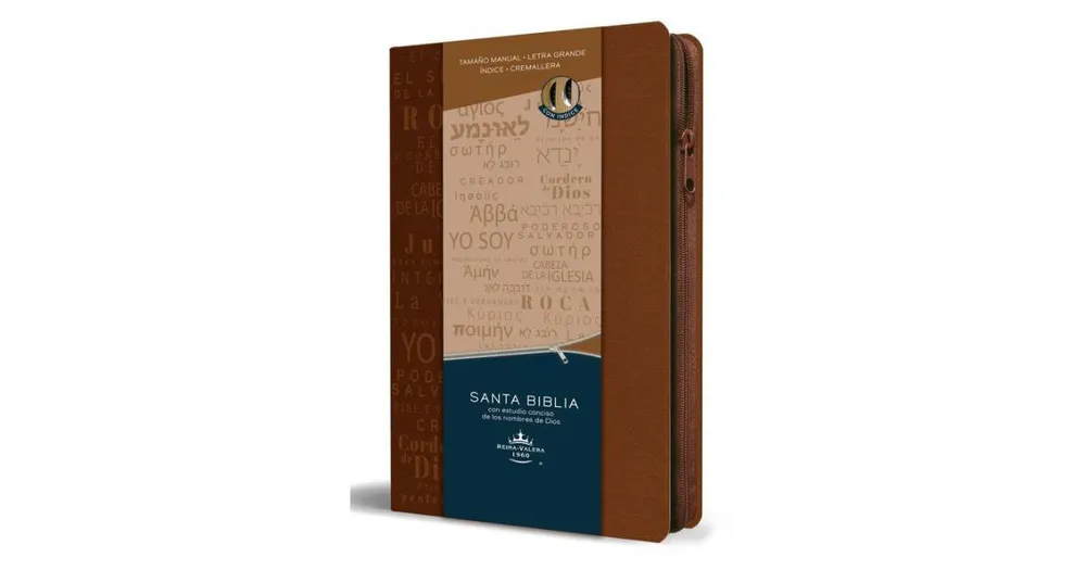 Biblia Rvr 1960 Letra Grande Tamaa±O Manual Canela Nombres De Dios A­Ndice Cremall Era / Spanish Bible Rv60 Handy Size Large Print Brown Names of God