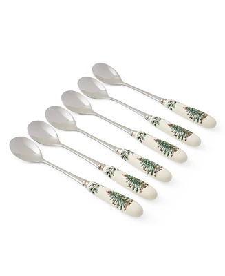 Spode Christmas Tree Teaspoons, Set of 6