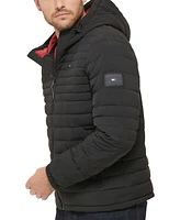 Tommy Hilfiger Men's Stretch Quilted Hooded Jacket