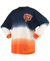 Women's Fanatics Navy, White Chicago Bears Ombre Long Sleeve T-shirt