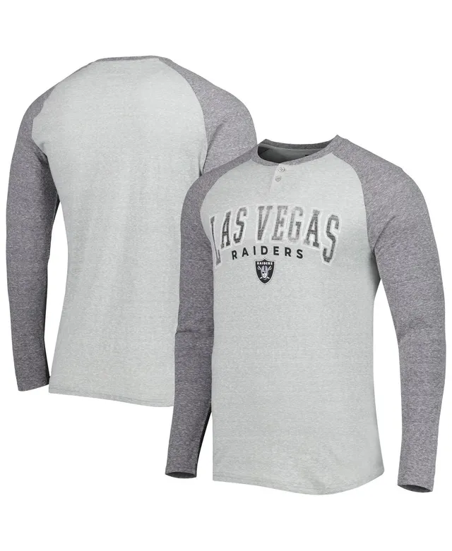 Lids Las Vegas Raiders Concepts Sport Women's Mainstream Hooded Long Sleeve  V-Neck Top - Gray