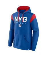 Men's Fanatics Royal New York Giants Call The Shot Pullover Hoodie