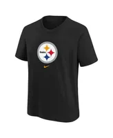 Little Boys Nike Black Pittsburgh Steelers Team Wordmark T-shirt