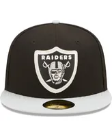 Men's New Era Black, Silver Las Vegas Raiders Super Bowl Xviii Letterman 59FIFTY Fitted Hat