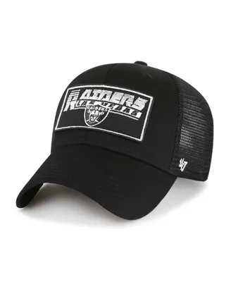 Big Boys '47 Brand Black Las Vegas Raiders Levee Mvp Trucker Adjustable Hat