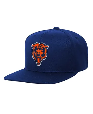 Big Boys Mitchell & Ness Navy Chicago Bears Gridiron Classics Ground Snapback Hat