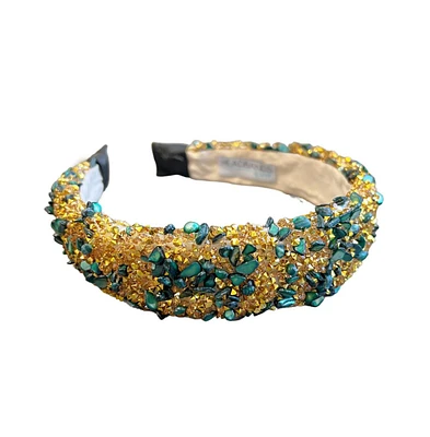 Women's All That Glitters Headband - Green + Gold