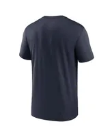 Men's Nike Navy Chicago Bears Horizontal Lockup Legend Performance T-shirt