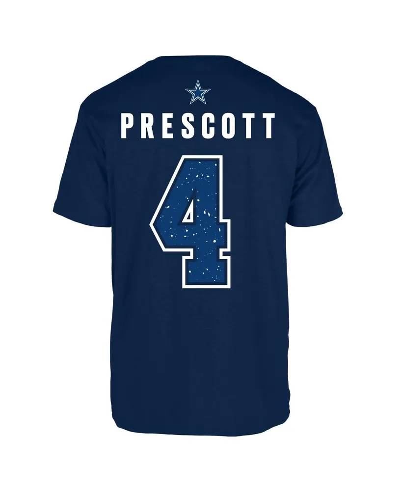 Men's Jordan Dak Prescott Navy Dallas Cowboys Name and Number T-shirt